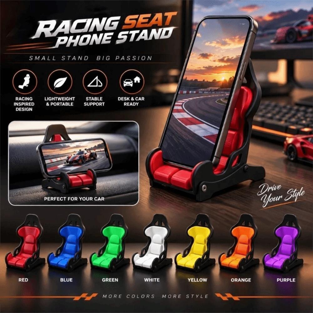 Racing Style Gaming Desk Phone Mount 3D Printed Card Photo Display Stand Office Gaming Table