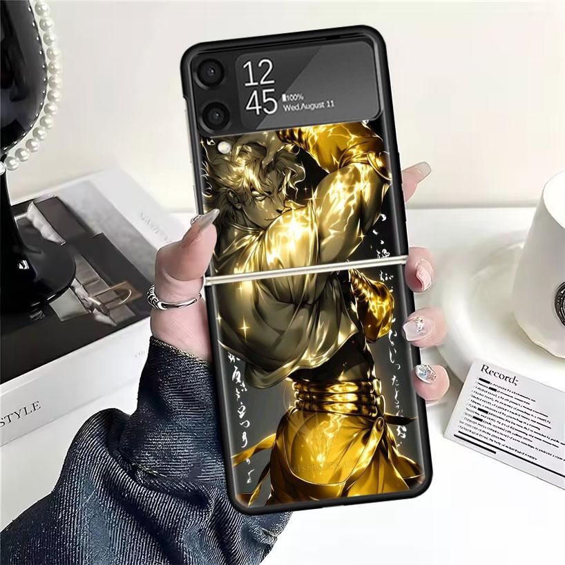 Чехлы JoJo Adventure Dio Diego Brando для Samsung Galaxy Z Flip 4 5 6 7 3 Z Flip7 Flip6 Flip4 Flip5 Flip3 5G Жесткие Ударопрочные Забавные