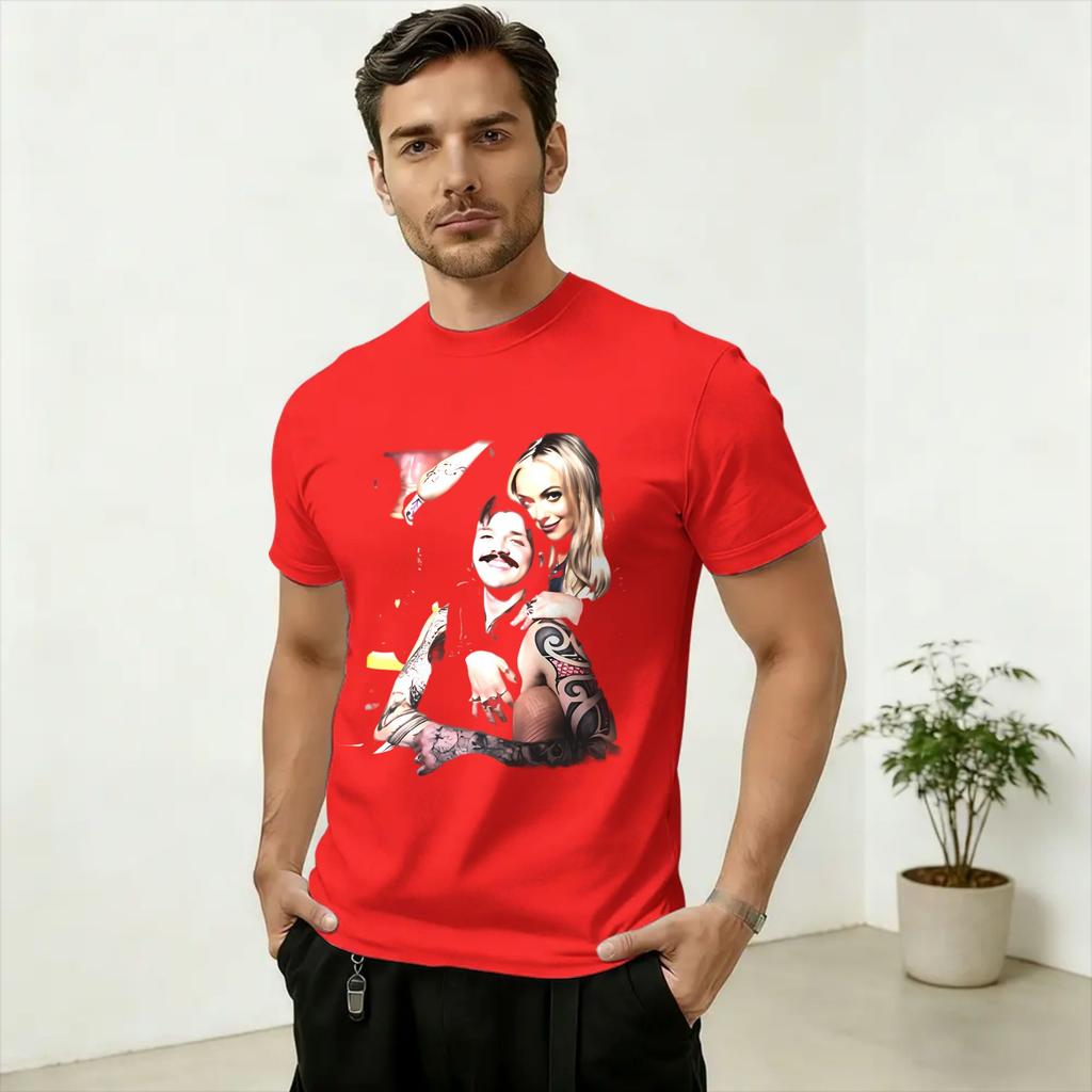 Liv Morgan Pure Cotton TShirt For Unisex Summer Streetwear T Shirts Round Neck Trendy Cool Tee Shirt Oversize Wholesale Tops
