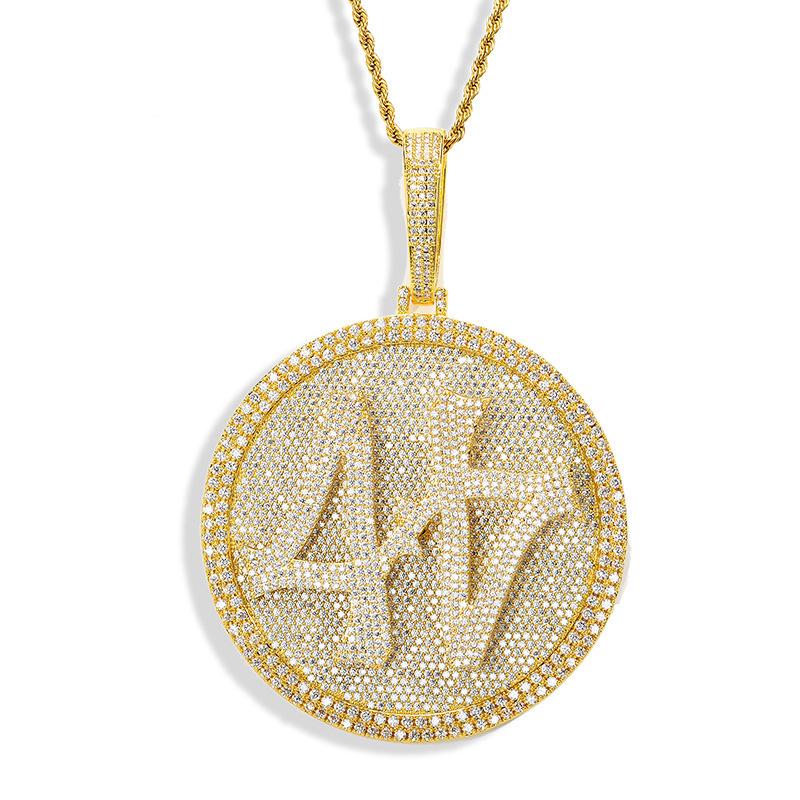 European and American New High Quality Solid Trendy Men's Hip-hop Pendant