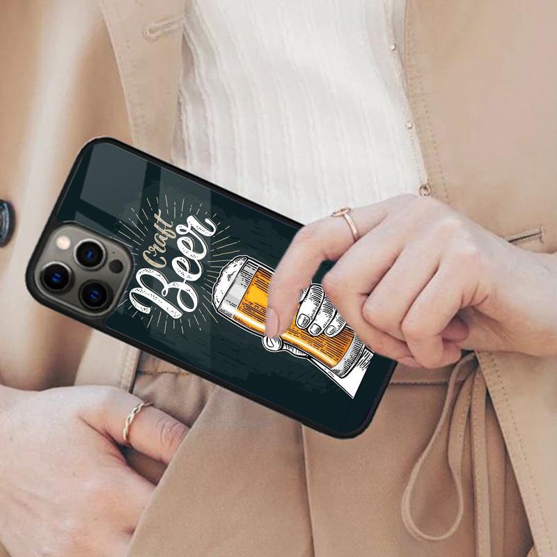 Магнитный чехол для телефона с изображением пива и алкоголя для APPLE iPhone 17 Air 16 14 13 12 Pro Max 15 Plus Беспроводная зарядка С чехлом MagSafe