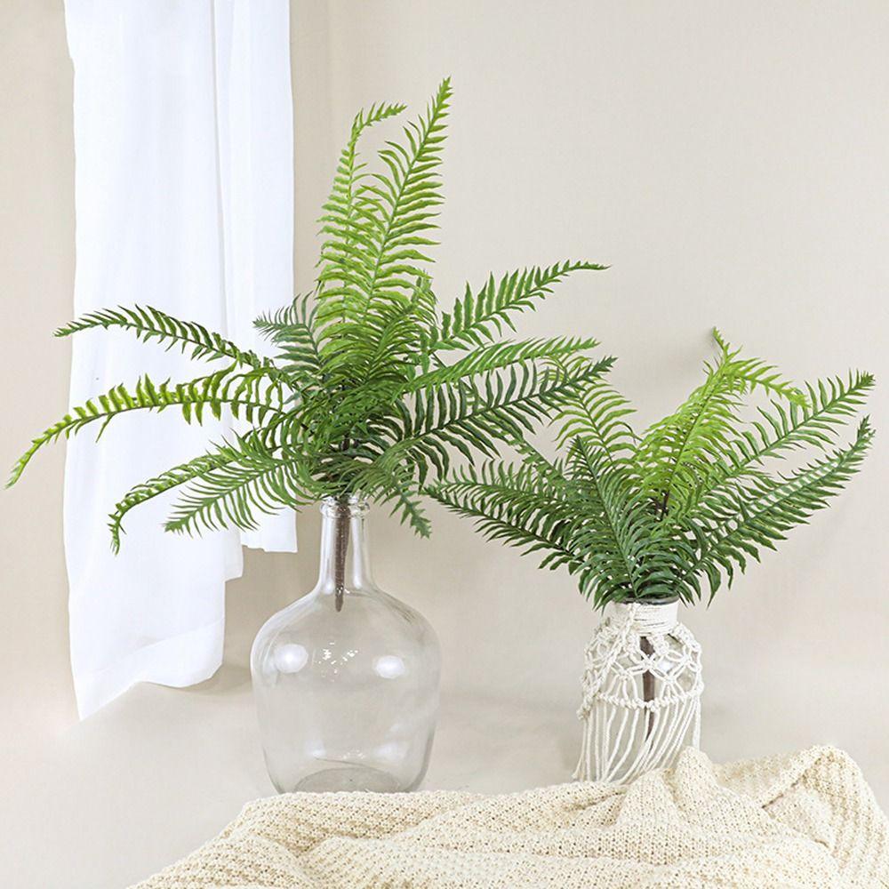 Plastic Artificial Persian Ferns Plants Realistic Fake Plants  For Home Garden Decor