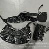 Pin Buckle Bag Small Shoulder Crossbody Handbag Women Rivet Tassel Trendy Daily