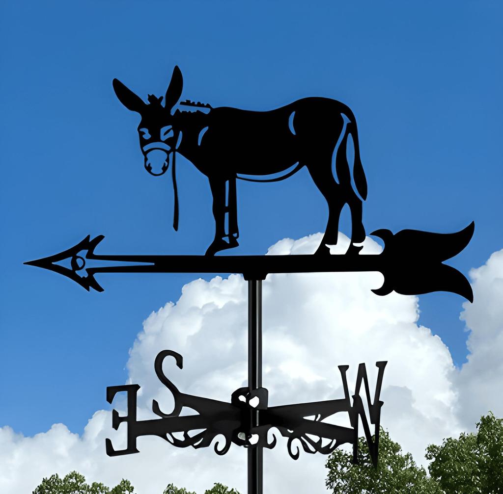 Декоративный железный флюгер - наружное украшение для металлической крыши