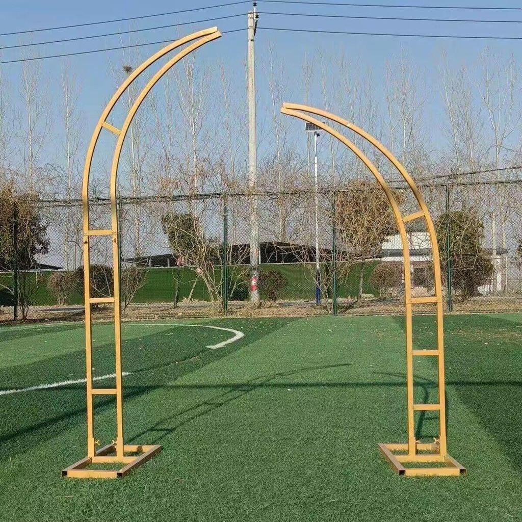 Железная Цветочная Арка для Свадьбы - Дизайн Ворот Бычьего Рога для Уличных Украшений