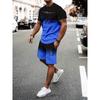 Men'S Breathable Outdoor Casual T-Shirt And Shorts Set, Summer 3D Printed Outfit For Adults.