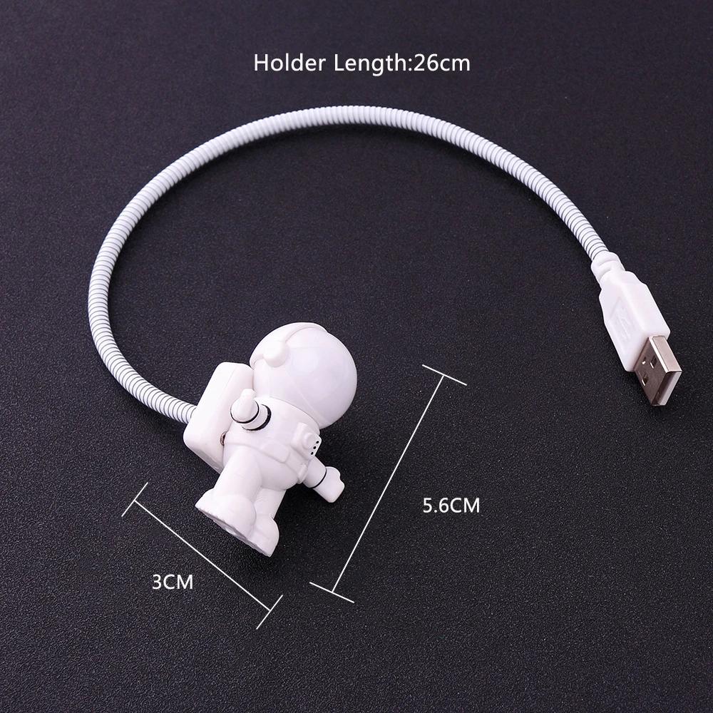 Портативный USB-ночник, лампа для чтения книг, астронавт, настольная лампа, светодиодная лампа для компьютера, ноутбука, клавиатура, подсветка