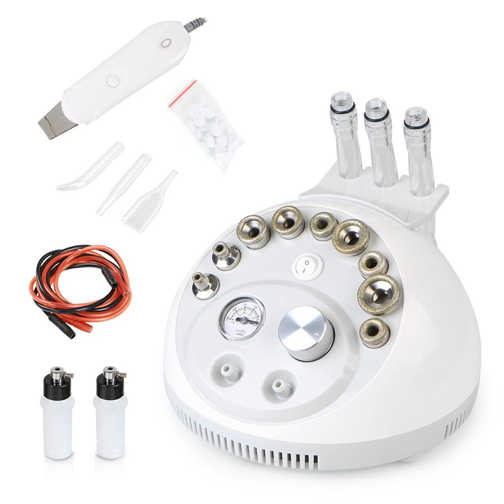 2 In 1 Dermabrasion Microdermabrasion Skin Scrubber Pore Cleaning Vacuum Face Peeling Machine