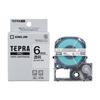 King Jim [Genuine] Tepra PRO Tape Cartridge 6mm Transparent Label/Black Letters Length 8m ST6K