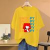 Мультяшная Аниме Футболка Snoopy Женская Летняя С Коротким Рукавом Хлопковая Мужская Женская Футболки Топы Модная Одежда Для Пары Топ