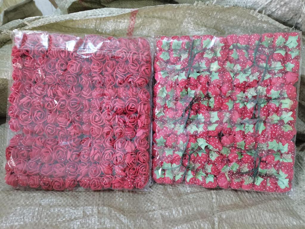 2,5-дюймовая марлевая кружевная роза, пена и сухоцветы для свадебной подарочной коробки, плетеного венка и аксессуаров.