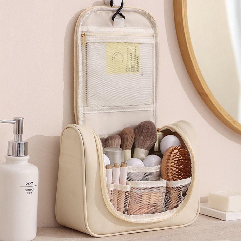 Multi-Functional Cosmetic Storage Bags Waterproof Wash Handbag Fashion Hanging Makeup Bag Travel