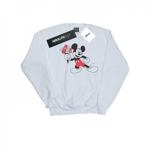 Disney Womens/Ladies Mickey Mouse Flowers Sweatshirt