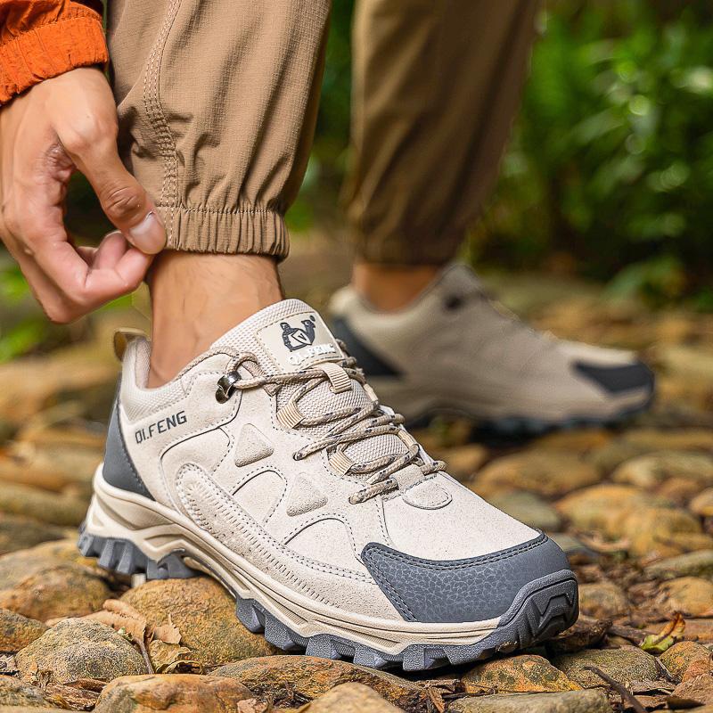 БОЛЬШОЙ РАЗМЕР Мужские Женские Кроссовки для Приключений Прочные Сцепление Нескользящая Обувь На шнуровке Комфорт Идеальны для Уличных Походов Ботинки Мужская Обувь37-49