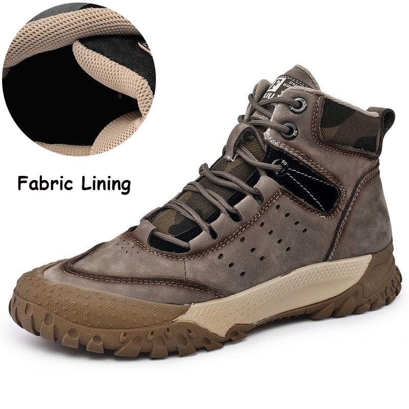 Мужские хлопковые ботинки с высоким берцем; повседневная уличная обувь; обувь для пешего туризма.