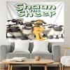 1PC Sheep And Shaun Adventure Tapestry Accessories Playroom Tapestry, for Bedroom,Livingroom, dormitory Room Wall Decor Fan Birthday Gifts