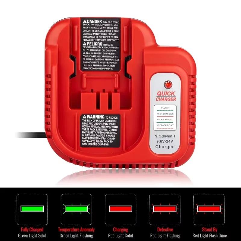 Сменное зарядное устройство для аккумулятора Black & Decker Ni-CD Ni-MH, многовольтовое, 9,6 В/12 В/14,4 В/18 В, быстрое зарядное устройство
