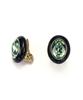 En Art Deco Oval Earrings LATE0765 XM [Lanvin Bleu]