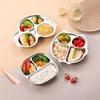 304 Stainless Steel Cartoon Divided Plate for Kids – Perfect for Kindergarten and School Canteens