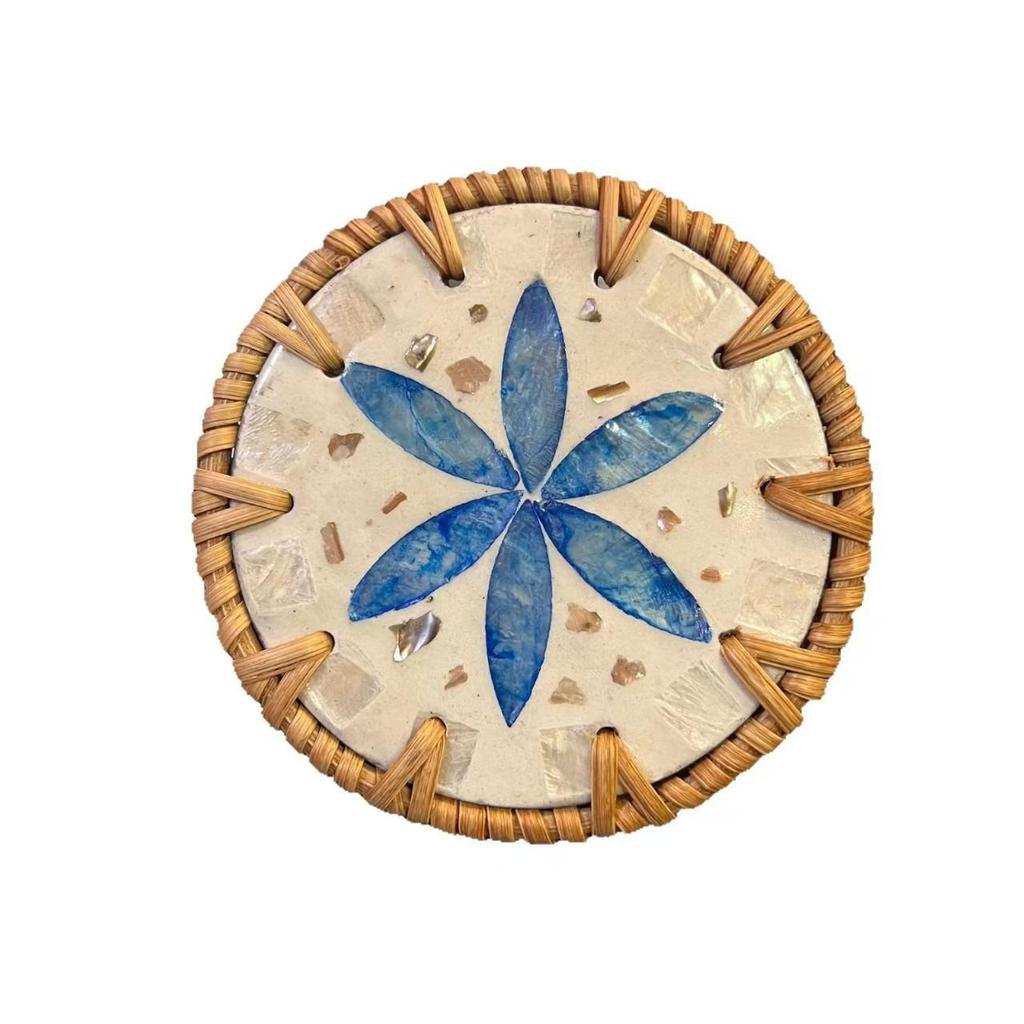 Handmade Grass Woven Insulation Pad & Coaster - Durable Anti-scalding Tableware Mat