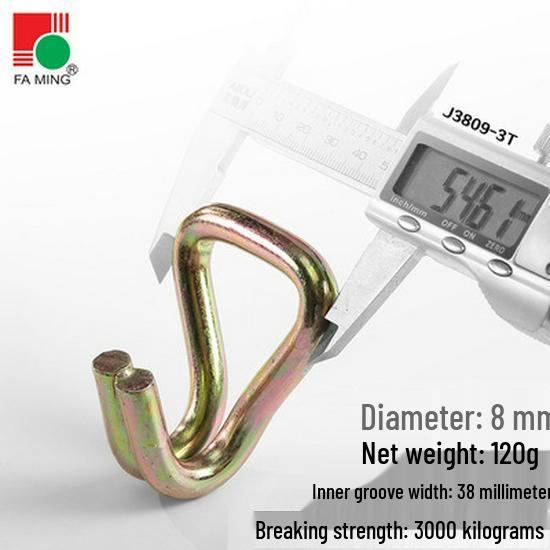 Двойной стальной крюк с горячим пластиковым покрытием для крепления груза, оцинкованный буксировочный, железный, подъемные крюки для прицепов грузовиков.