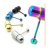 Vibrating Tongue Ring Mixed Colors Prickly Straight Barbells Body Piercing Jewelry Tongue Bar Stud for Women Men