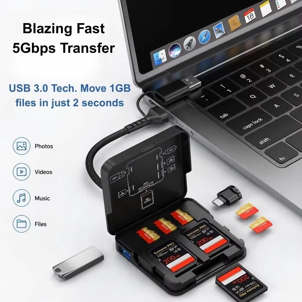USB 3.0 Картридер Тип-C Адаптер-Кардридер Разъем SD-карты Для ПК