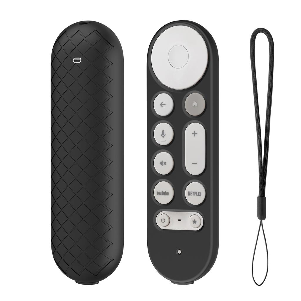Silicone Remote Controller Cover Anti-scratch Remote Protective Case for Google TV Streamer 4K 2024 Voice Remote Control
