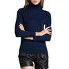 Fashion Winter Women Sweater Knitwear Turtle Neck Long Sleeves Ribbed Knitted Pullover Tops