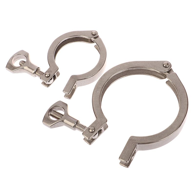 304 Precision Cast Sanitary Clamp Stainless Steel Quick Opening Pipe Clamp Quick Installation Clamp Set Quick Installation Clamp