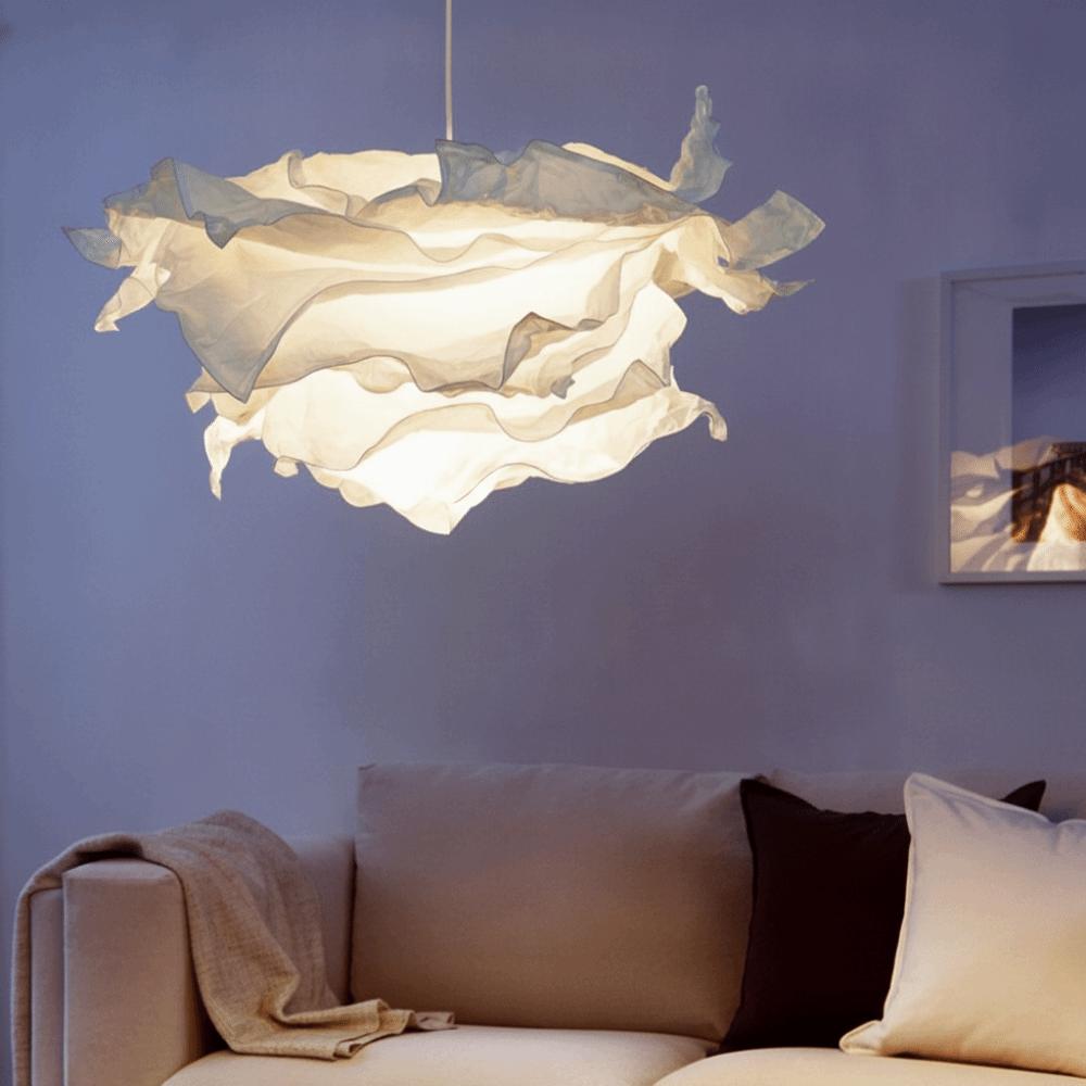 Natural Light Paper Lampshade Paper-based Simple Lampshade Art DIY Cloud Lampshade Hallway