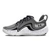 Under Armour UA Spawn 6 Нескользящие Устойчивые к истиранию Низкие Баскетбольные кроссовки Унисекс Черно-серые Кроссовки 3027263-102