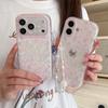Чехол для iPhone 16 Pro Max / 15 Pro с рисунком Розовой Розы и Бабочки