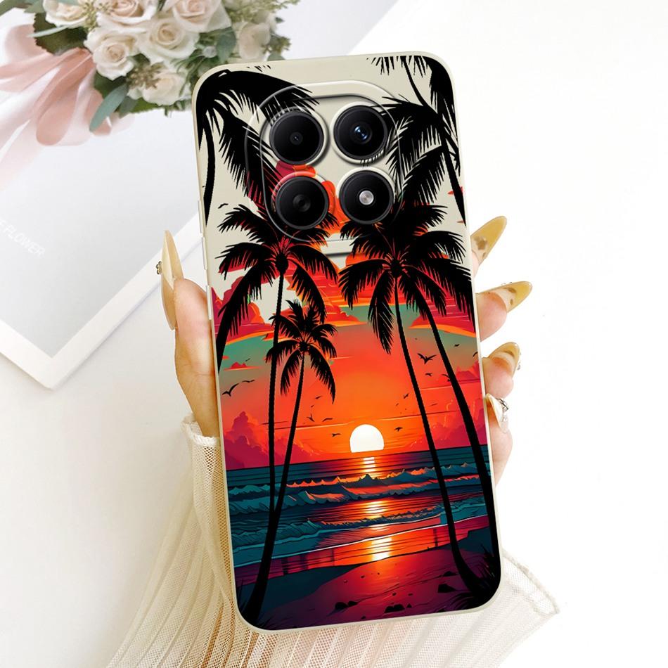 For Xiaomi Redmi Note 15 5G / Note 15 Pro 4G Fashion Dusk Beach Painting Phone Case For Redmi Note15 15Pro Soft Silicone Bumpers