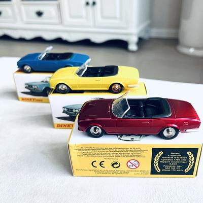 Литой сплав 1/43 Dinky Кабриолет 504 Спортивный автомобиль-кабриолет Модель Дисплей Металл Классический автомобиль Коллекционная игрушка для взрослых