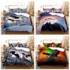 3D Eagle Bedding Set Animal Duvet Cover Pillowcase 2/3pcs Soft Quick Drying Cover Set Men's Youth Gift Home Textile
