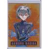 Использованная карта Evangelion Bandai Carddas Masters Лотерейный выигрыш Не для продажи Каору Нагиса Золотая версия. Ёсиюки Садамото