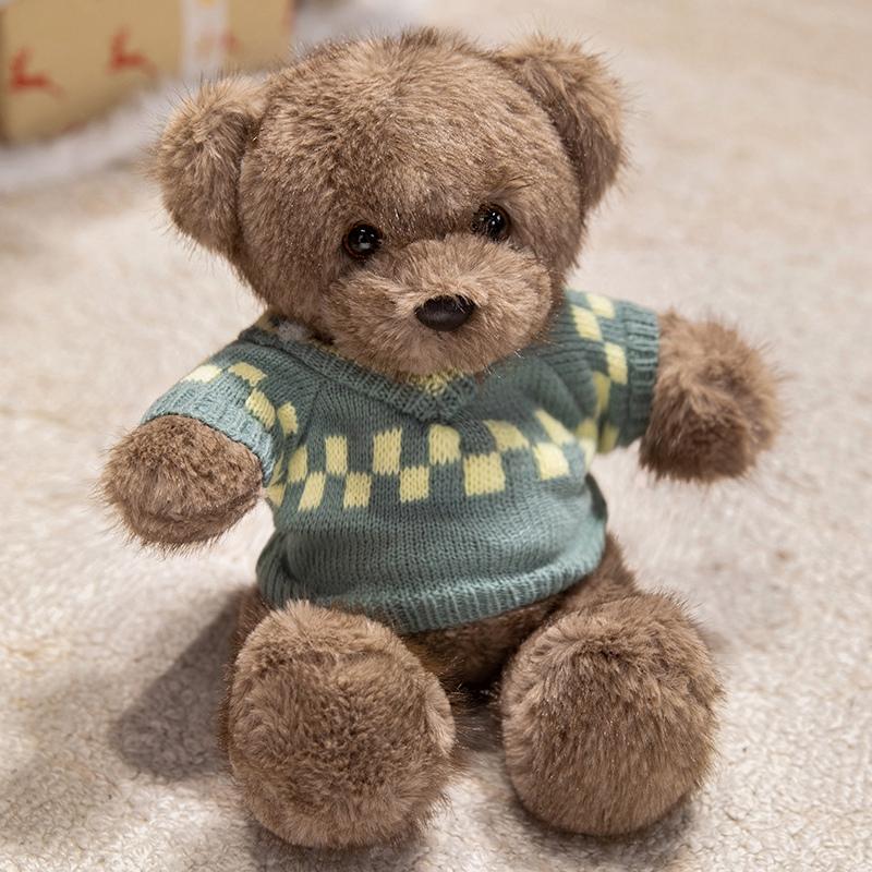 Cute Bears Stuffed Plush Toys Soft Animal Dolls For Kids Birthday Valentine'S Day Gifts Home Decor Party Bear Plushies