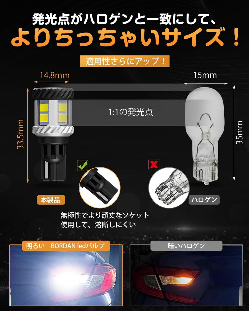 Светодиодный задний фонарь BORDAN T16, Взрывной свет, Совместим с техосмотрами, Светодиодный задний фонарь T15
