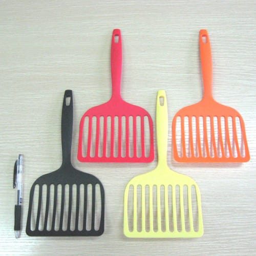 Nagao Tsubame-Sanjo Okonomiyaki Spatula, Large, 2-Piece Set, 66 Nylon, Black, Made in Japan