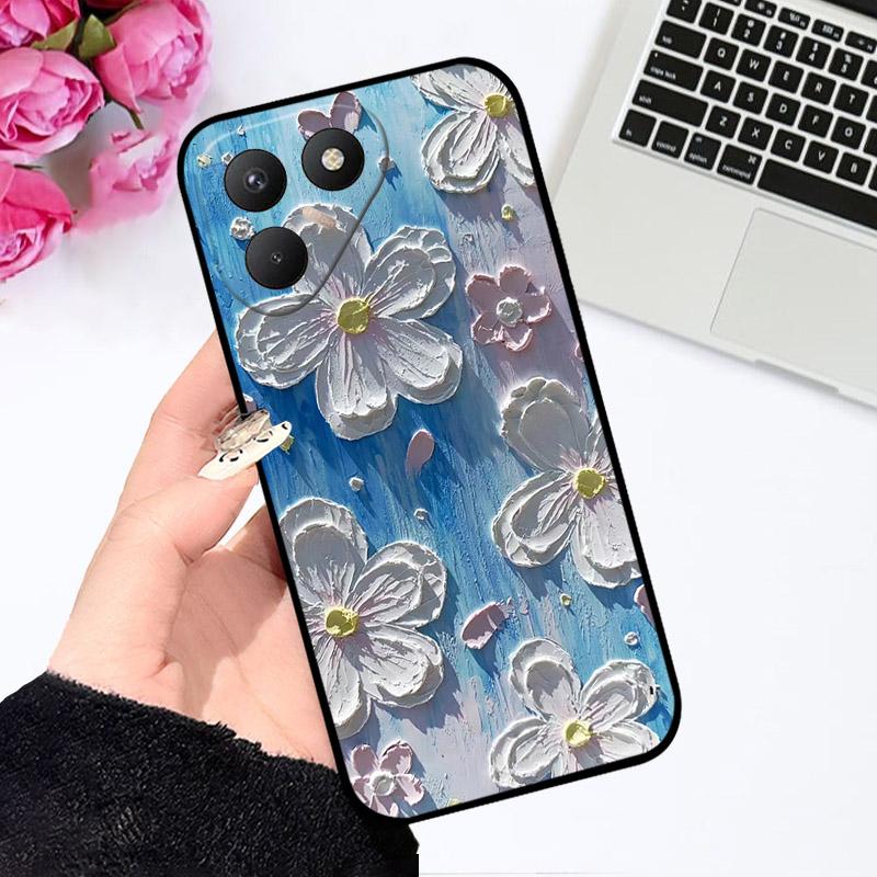 Для Tecno Pova 7 4G LJ6 Чехол Модный Мультяшный Астронавт Силиконовый Чехол для Телефона Для Tecno Pova7 Чехлы Защита Камеры Fundas Coque