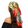 Square Scarf Fashion Silk Satin Print Small Head Neck Scarf Women Headscarf Kerchief Female Bandana Shawl Accessories