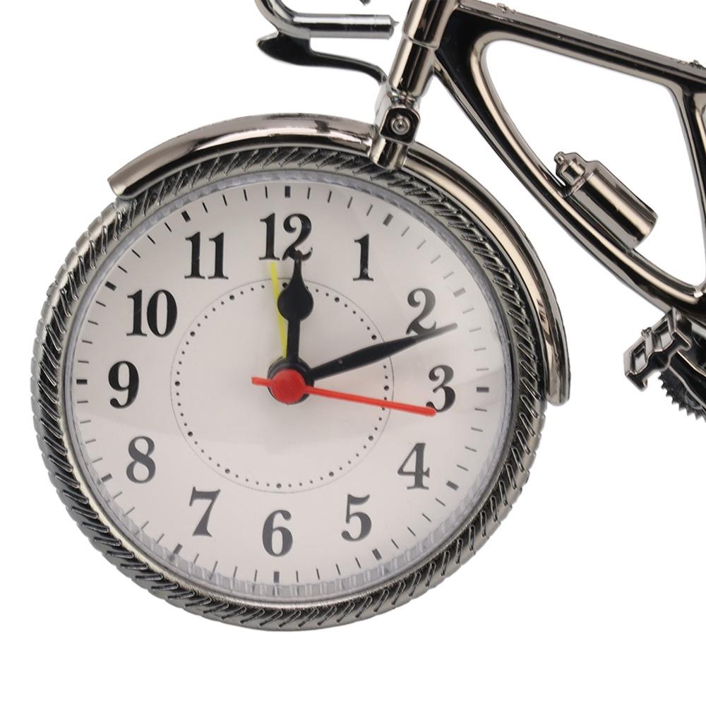 Black Table Alarm Clock Decorative Ornament Desktop Alarm Clock Bike Alarm Clock Dormitory Room