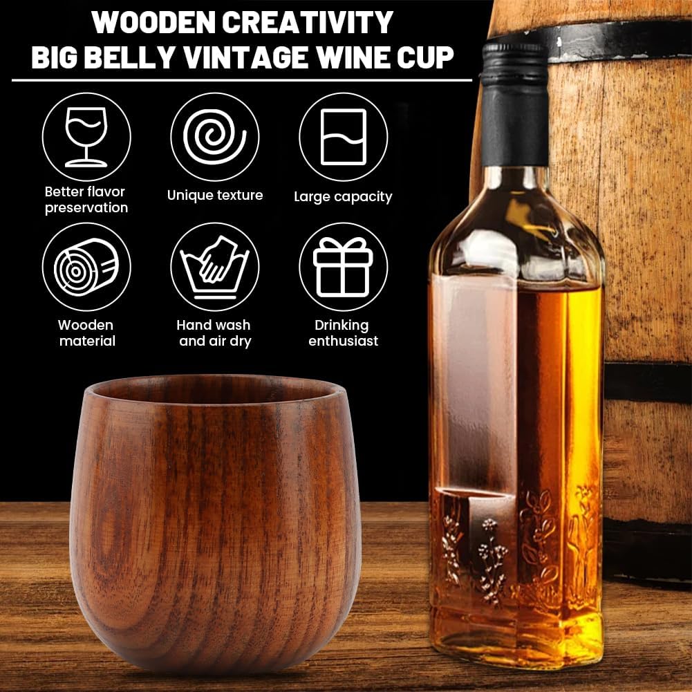 Charred Wooden Whiskey Glasses, Old Fashioned Bourbon Whiskey Glasses, Original-Bourbon Tumbler, Bourbon Gifts for Men, Whis-key Gifts for Men, 6