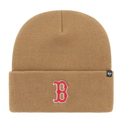 Бренд Red Sox Бежевая вязаная шапка '47 Универсальный размер для мужчин, (47brand361)