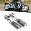 2pcs Clamp Mount Highway Footpegs Pair Set Universal Foot Pegs Motorcycle Foot Pegs  Crash Bar Guard