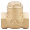 Golden Brass One Way Female Thread Swing Check Valve Brass Check Valve Parts (DN15)
