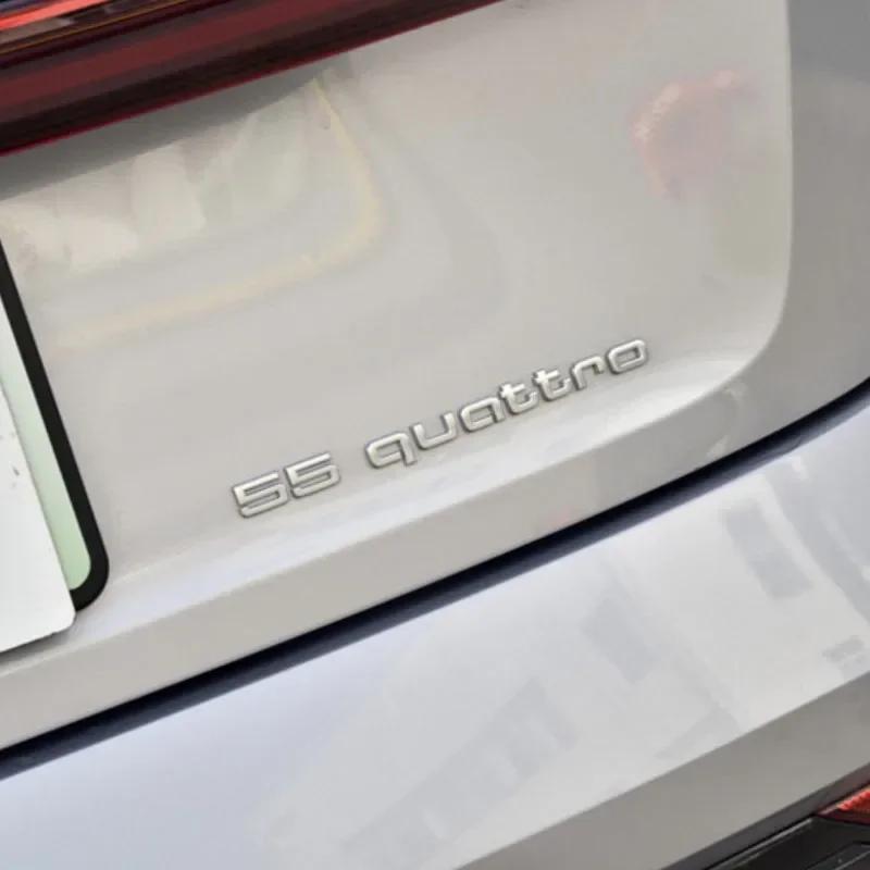 for q2 ABS Car Rear Trunk Sticker Emblem Tail Badge Decals 35 55 50 Quattro Logo A1 A3 A5 A6 A7 A8 Q3 Q4 Q5 S7 A4L Accessories
