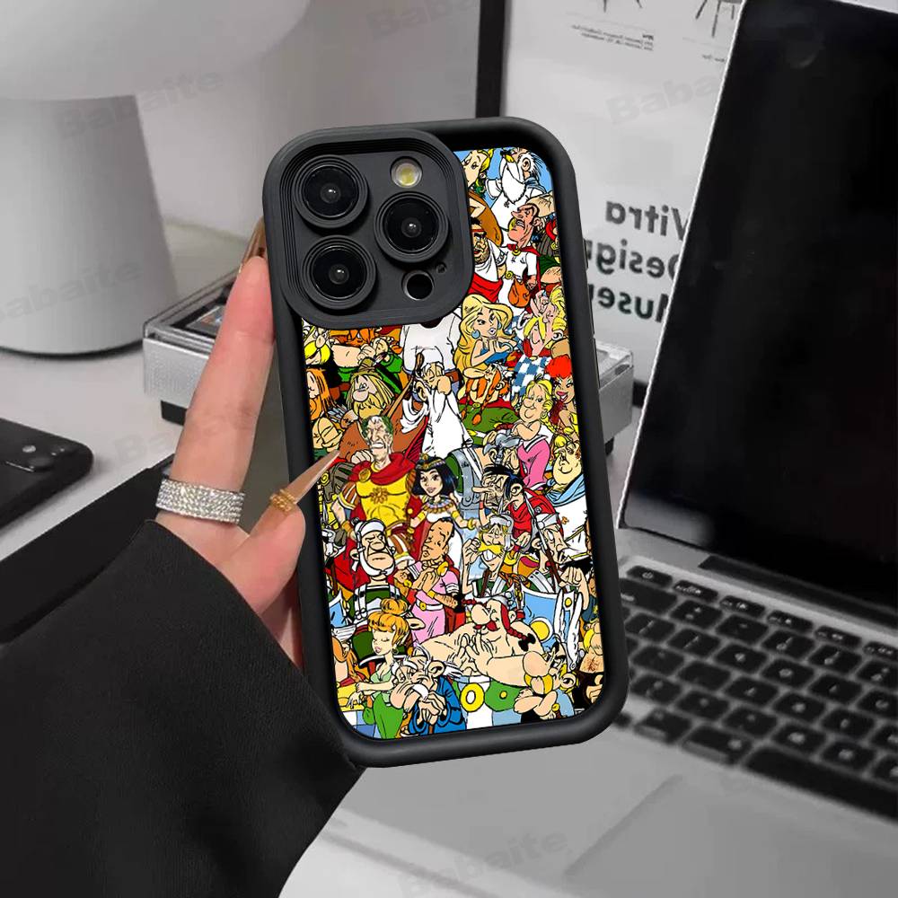 A-Asterix Et O-Obelix M-Manga Phone Case For IPhone 17 16 15 14 13 12 11 Pro Max Mini Plus Soft TPU Back Cover