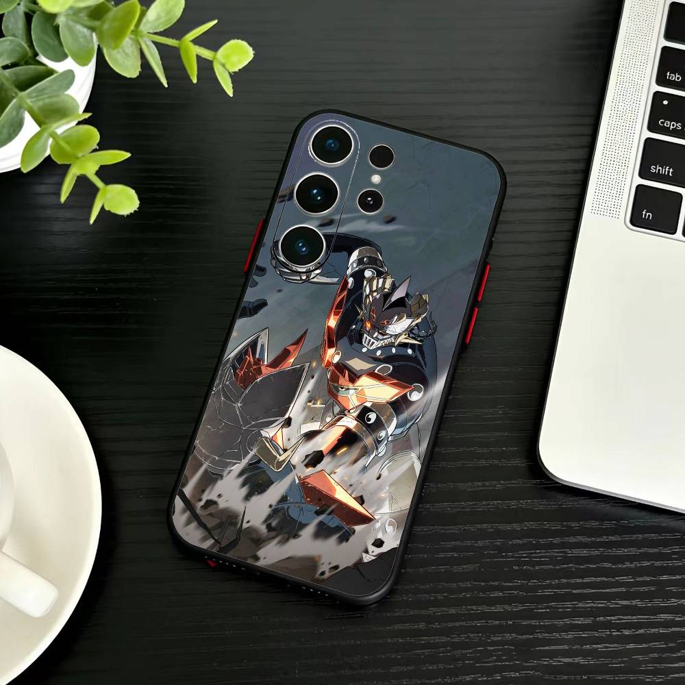 Чехол для телефона Аниме М-Мазингер Z для Samsung S26, S25, S24, S23, S22, S21, S20, Ultra, Plus, FE Черный Мягкий Чехол